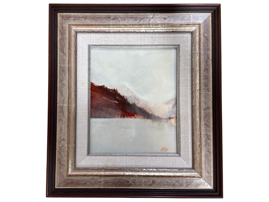 Richard Kozlow (American, 1926-2008) Acrylic on Canvas Titled 'Isla Mujer' 1970 7' x 9' Framed: 12.5' x 14'