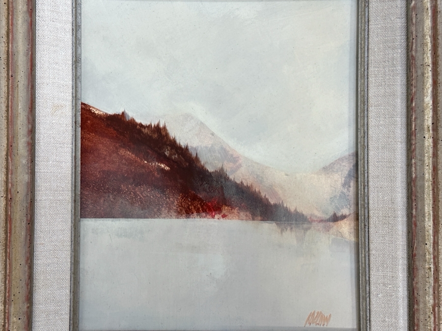 Richard Kozlow (American, 1926-2008) Acrylic on Canvas Titled 'Isla Mujer' 1970 7' x 9' Framed: 12.5' x 14' [Photo 2]