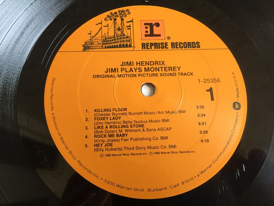 Jimi Hendrix ‎- Jimi Plays Monterey - Reprise Records ‎- 25358-1 [Photo 7]