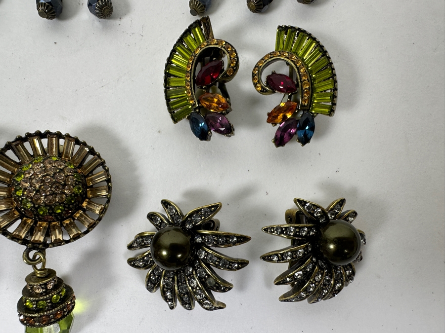 Collection Of (14) Heidi Daus Jewelry Clip-On Earrings [Photo 11]