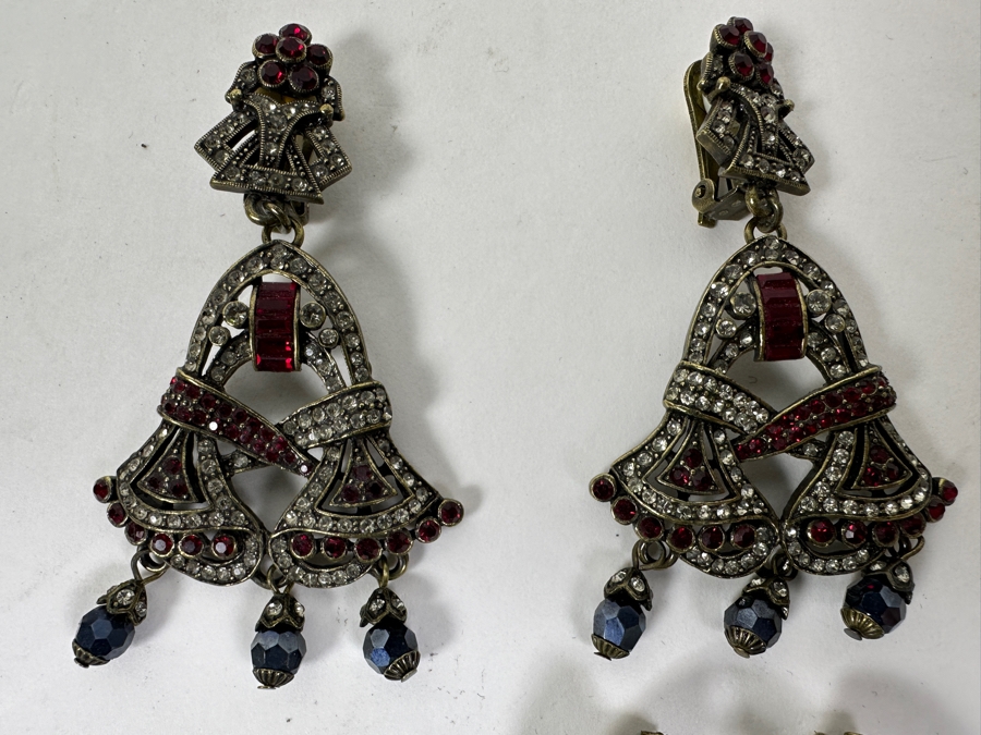 Collection Of (14) Heidi Daus Jewelry Clip-On Earrings [Photo 5]