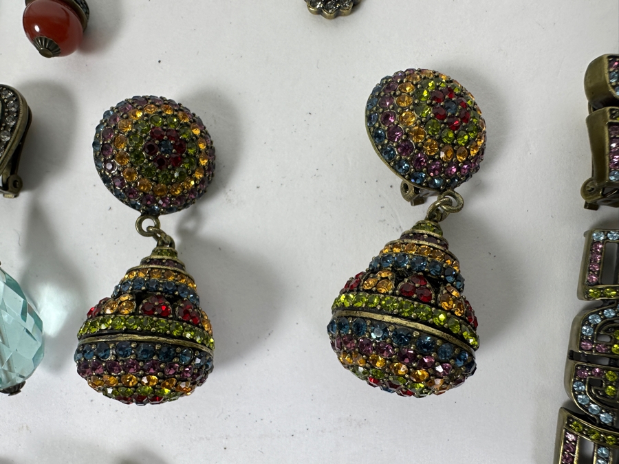 Collection Of (14) Heidi Daus Jewelry Clip-On Earrings [Photo 8]