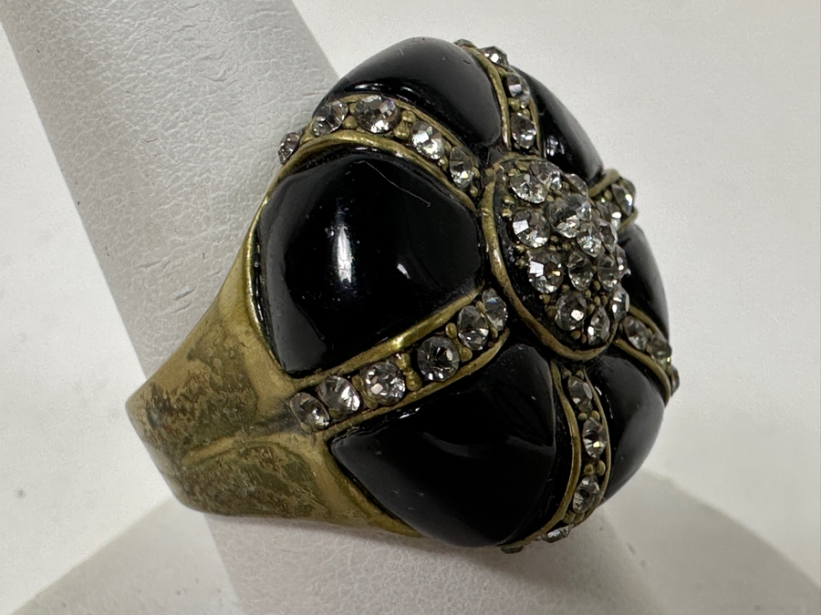 (4) Heidi Daus Jewelry Rings: Top Left Size 10, Top Right Size 9, Bottom Left Size 10.25, Bottom Right Size 10.5 [Photo 11]