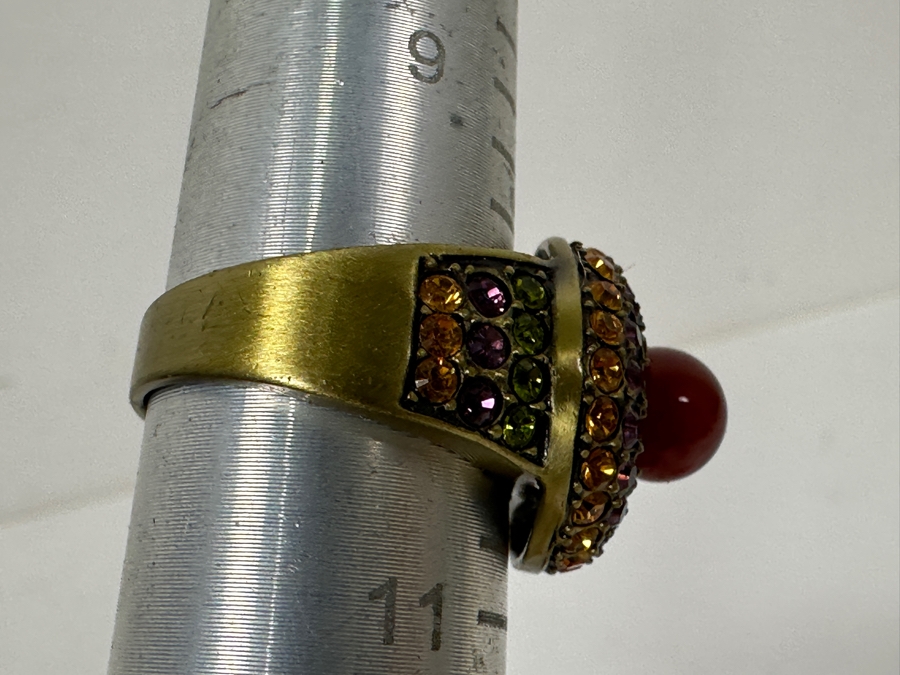 (4) Heidi Daus Jewelry Rings: Top Left Size 10, Top Right Size 9, Bottom Left Size 10.25, Bottom Right Size 10.5 [Photo 10]