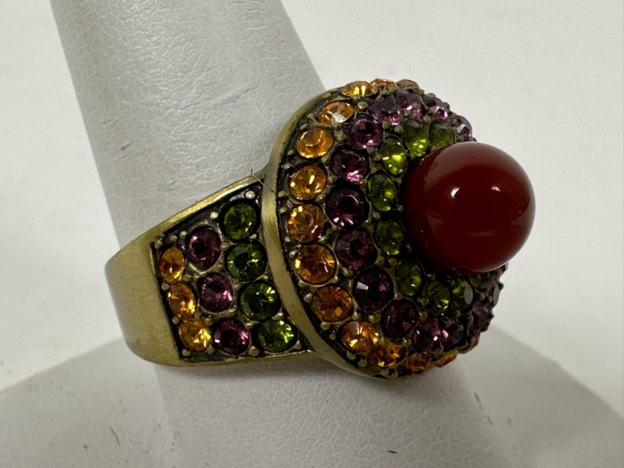 (4) Heidi Daus Jewelry Rings: Top Left Size 10, Top Right Size 9, Bottom Left Size 10.25, Bottom Right Size 10.5 [Photo 9]