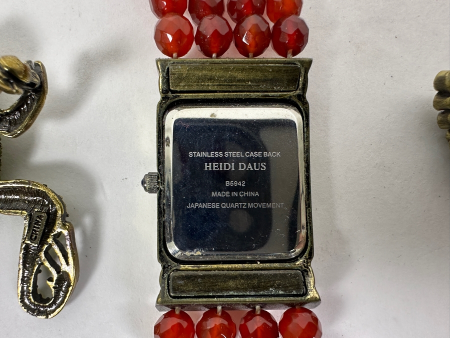 Heidi Daus Jewelry: (1) Quartz Watch And (2) Brooches Pins [Photo 4]
