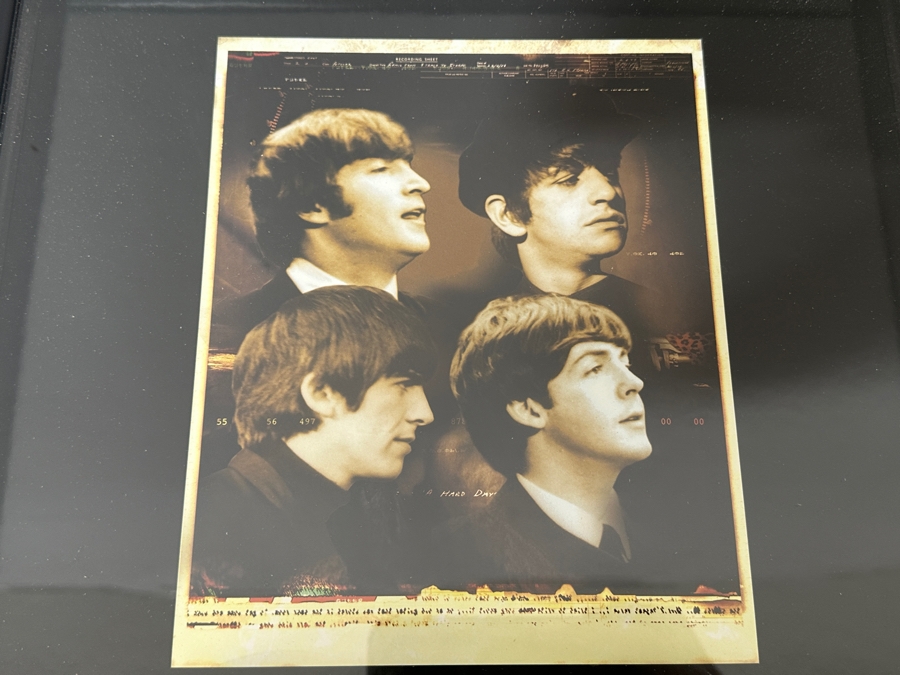 Limited Edition Miramax Collector's Series Shadowbox Framed The Beatles 'A Hard Day's Night' Limited Edition Commemorative Lithograph With Movie Dvds Numbered 253 Of 500 13' X 16' [Photo 2]