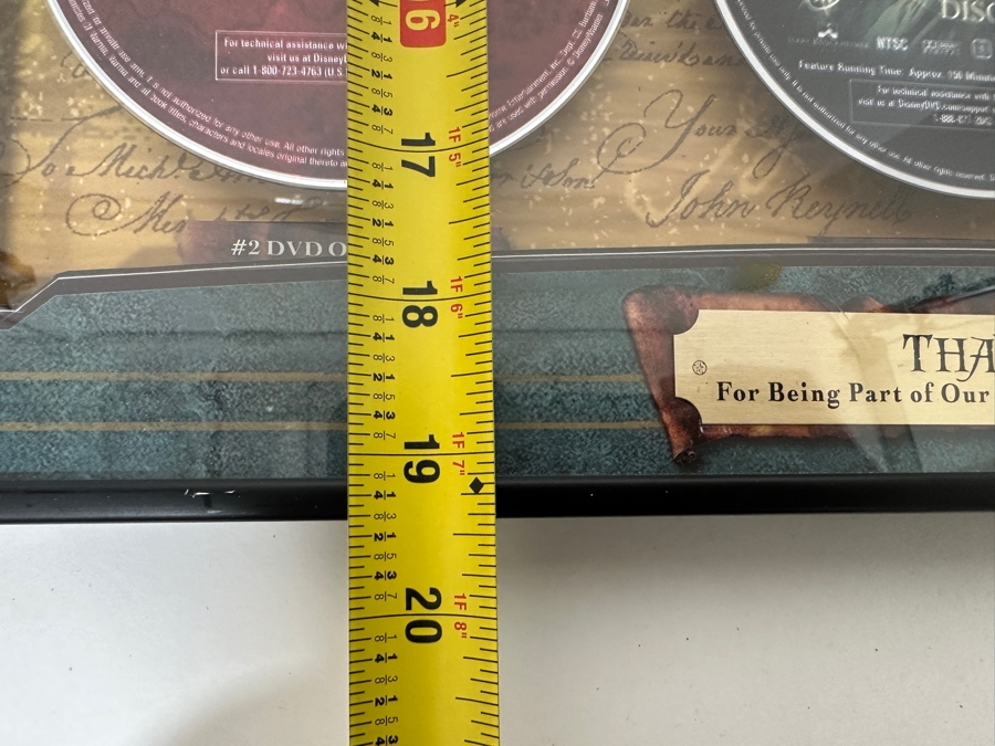 Buena Vista Home Entertainment Limited Edition Commemorative Numbered 123/500 With Dvds Of Disney Pixar Cars, Walt Disney's Pirates Of The Caribbean, The Chronicles Of Narnia, The Little Mermaid, High School Musical, Lost & Grey's Anatomy 18.5 X 19.5 [Photo 15]