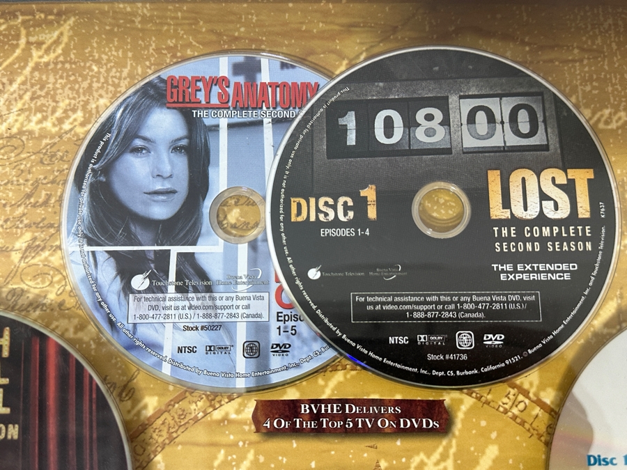 Buena Vista Home Entertainment Limited Edition Commemorative Numbered 123/500 With Dvds Of Disney Pixar Cars, Walt Disney's Pirates Of The Caribbean, The Chronicles Of Narnia, The Little Mermaid, High School Musical, Lost & Grey's Anatomy 18.5 X 19.5 [Photo 9]