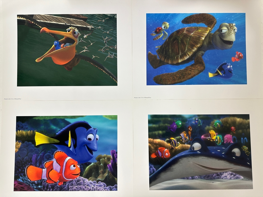 (4) Walt Disney Pictures Finding Nemo Lithographs 14 X 11 [Photo 2]