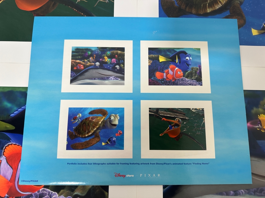 (4) Walt Disney Pictures Finding Nemo Lithographs 14 X 11 [Photo 5]
