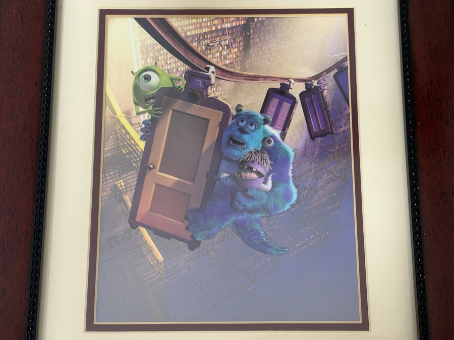 Disney/Pixar Monsters, Inc. Print 8 X 9.5 Framed 14 X 17