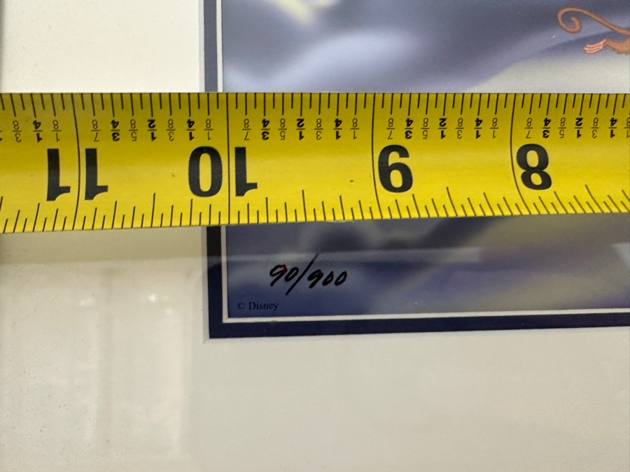 Limited Edition Walt Disney Aladdin Special Edition Lithograph Numbered 90 Of 900 10 X 9 [Photo 9]