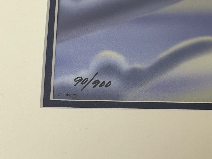 Limited Edition Walt Disney Aladdin Special Edition Lithograph Numbered 90 Of 900 10 X 9 [Photo 5]