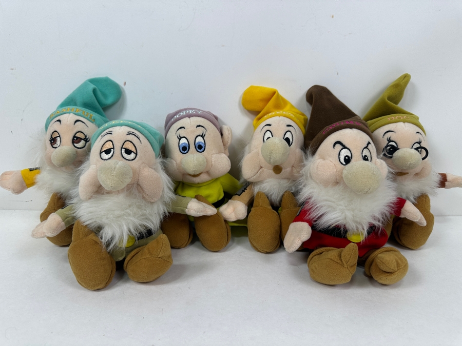 (6) Walt Disney's Snow White And The Seven Dwarfs Plush Toys [Photo 2]