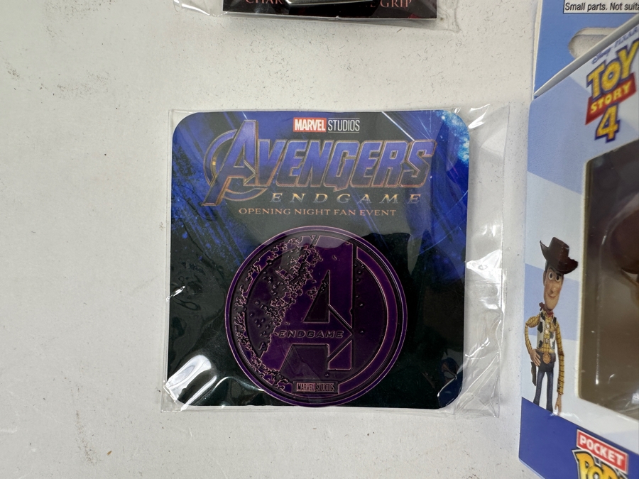 Marvel/Disney Collection Including Captain Marvel Limited Edition Lapel Pin, X-Men Dark Phoenix Keychain, Toy Story 4 Sheriff Woody Pocket Pop Keychain & More [Photo 5]