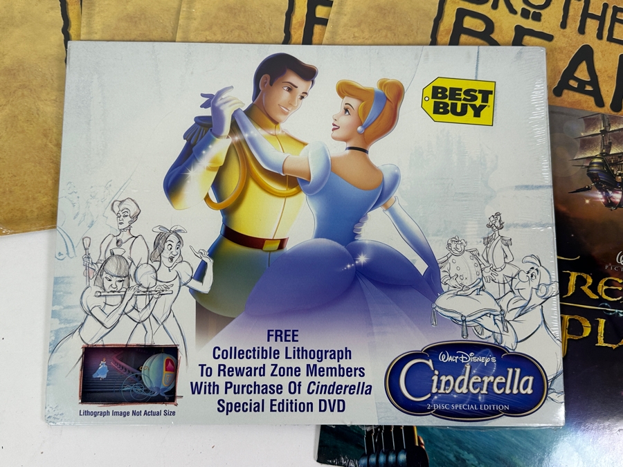 (6) Walt Disney Factory Sealed Lithograph Sets: (1) Cinderella, (1) Treasure Planet And (4) Brother Bear [Photo 2]