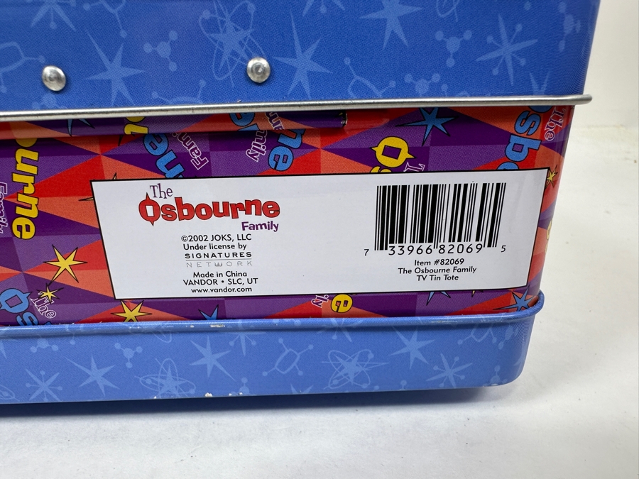 New The Osbourne Family TV Tin Tote Lunch Box 8W X 4D X 8H With New The Osbournes The First Season T-Shirt Size L [Photo 12]