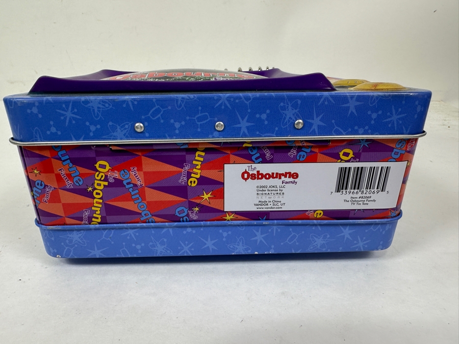New The Osbourne Family TV Tin Tote Lunch Box 8W X 4D X 8H With New The Osbournes The First Season T-Shirt Size L [Photo 11]