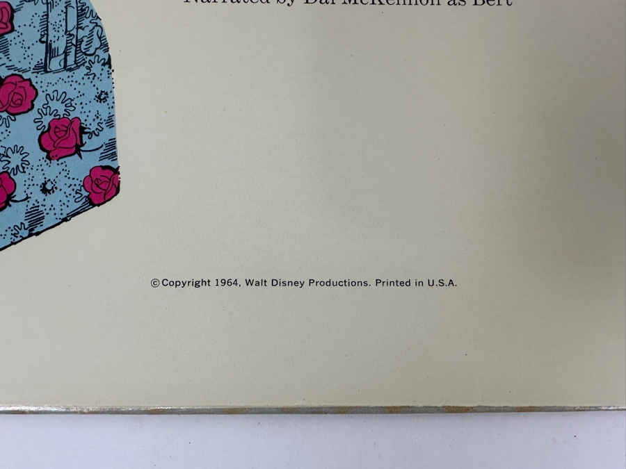 Vintage 1964 Walt Disney's Mary Poppins Disneyland Vinyl Record With Illustrated Book ST 3922 [Photo 3]