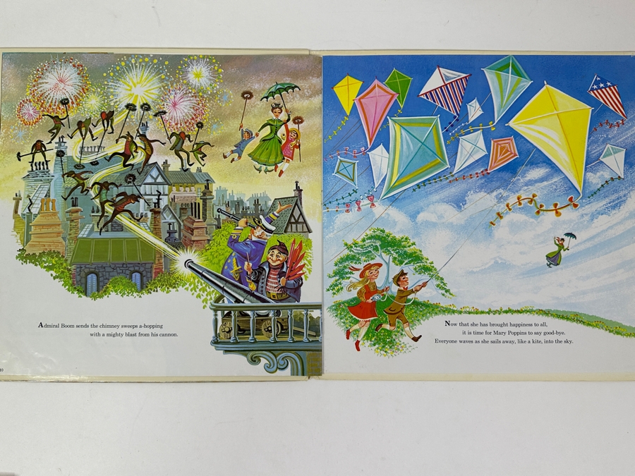 Vintage 1964 Walt Disney's Mary Poppins Disneyland Vinyl Record With Illustrated Book ST 3922 [Photo 9]