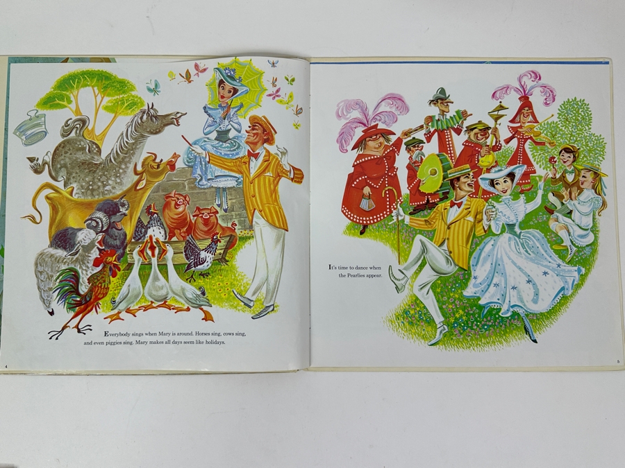 Vintage 1964 Walt Disney's Mary Poppins Disneyland Vinyl Record With Illustrated Book ST 3922 [Photo 6]