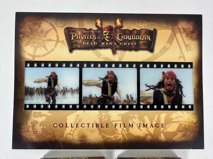 Pirates Of The Caribbean Dead Man's Chest Collectible Film Images And (2) Pirates Of The Caribbean The Curse Of The Black Pearl Keychains [Photo 2]