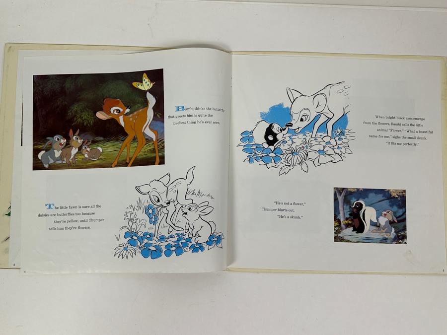 Vintage 1969 Walt Disney's Bambi Disneyland Vinyl Record With Illustrated Book ST 3903 [Photo 7]
