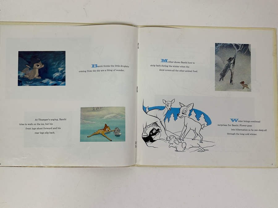 Vintage 1969 Walt Disney's Bambi Disneyland Vinyl Record With Illustrated Book ST 3903 [Photo 8]