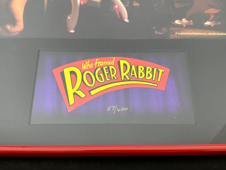 Vintage 2002 Movie Promotional Limited Edition Commemorative Lithograph Of Who Framed Roger Rabbit Numbered 57 Of 400 13' X 16' With Original Box [Photo 4]