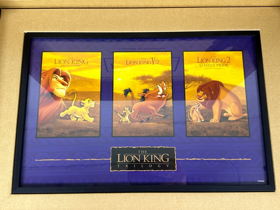 Vintage Movie Promotional Commemorative Lithograph For Walt Disney's The Lion King 2 Simba's Pride 18' X 12' With Original Box [Photo 2]