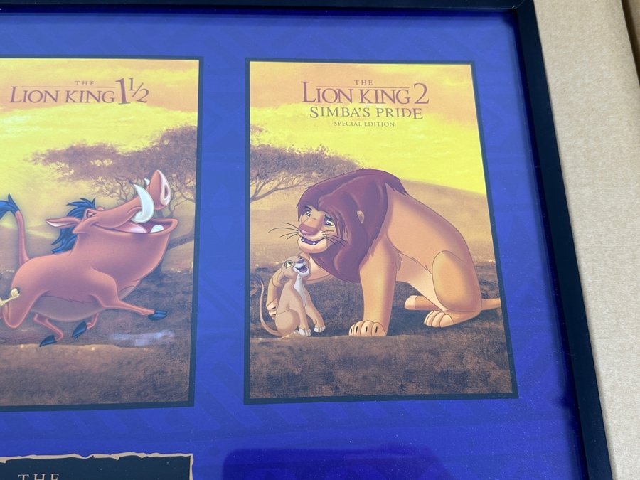 Vintage Movie Promotional Commemorative Lithograph For Walt Disney's The Lion King 2 Simba's Pride 18' X 12' With Original Box [Photo 4]
