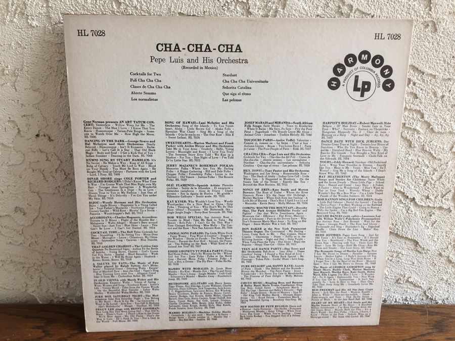 Pepe Luis And His Orchestra ‎- Cha-Cha-Cha - Harmony ‎- HL 7028 [Photo 2]