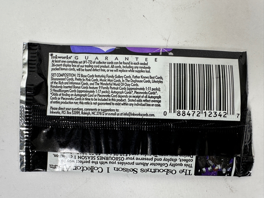 (4) Factory Sealed Unopened The Osbournes Season 1 Premium Trading Cards Packs With The Random Possibility Of Inserted Autographs [Photo 5]