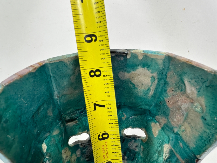 Decorative Mayan Aztec Inspired Mosaic Polished Stone & Shell Mexican Death Mask 6.5W X 8.5H [Photo 6]