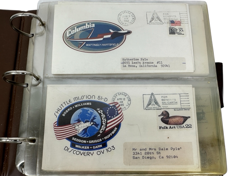 Collection Of (42) Space Shuttle / Space First Day Covers Stamps From The Seventies & Eighties - See Photos