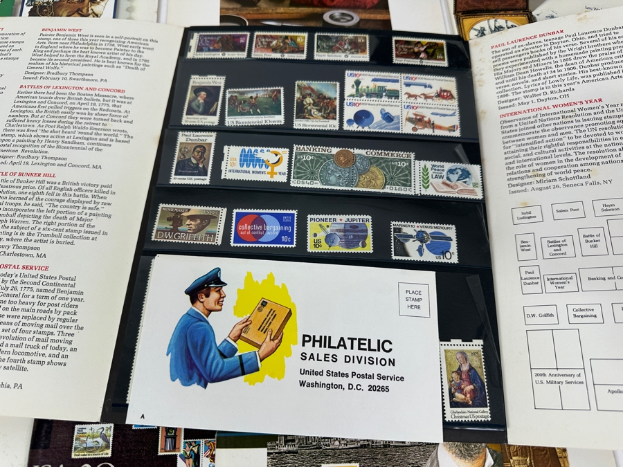 (12) Sets Of United States Postal Service Mint Commemorative Stamps From The 1970s and 1980s [Photo 3]