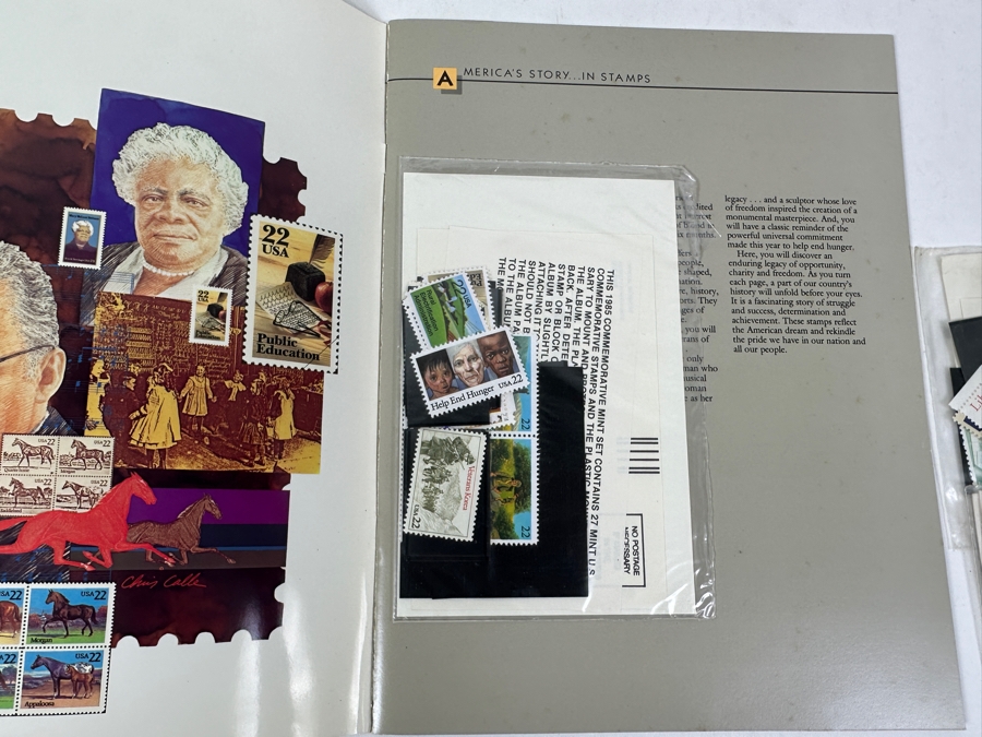 (12) Sets Of United States Postal Service Mint Commemorative Stamps From The 1970s and 1980s [Photo 12]