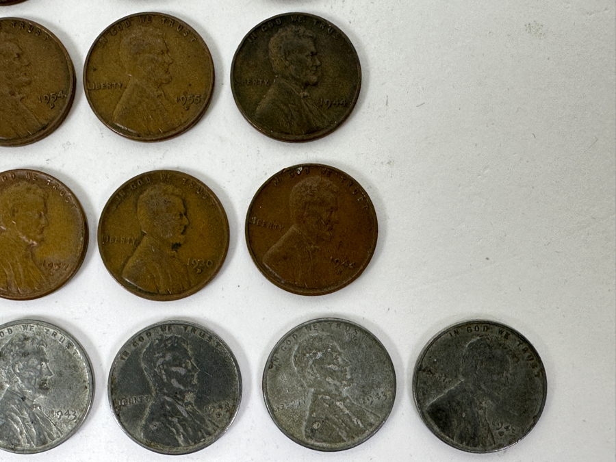 (4) Indian Head Cent Pennies & (59) Wheat Cents Lincoln Pennies Of Various Years - See Photos [Photo 9]