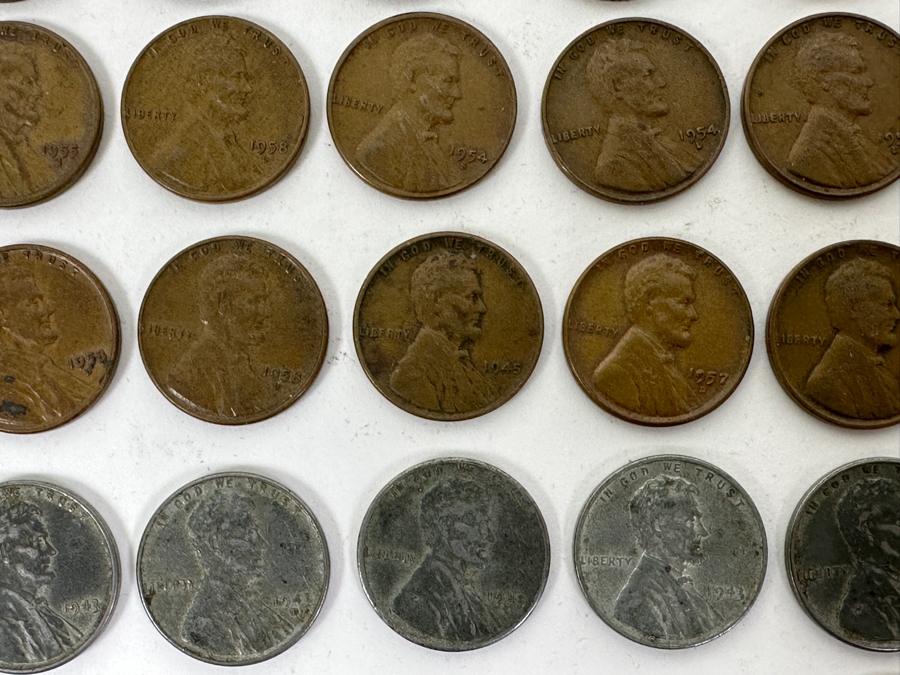 (4) Indian Head Cent Pennies & (59) Wheat Cents Lincoln Pennies Of Various Years - See Photos [Photo 10]