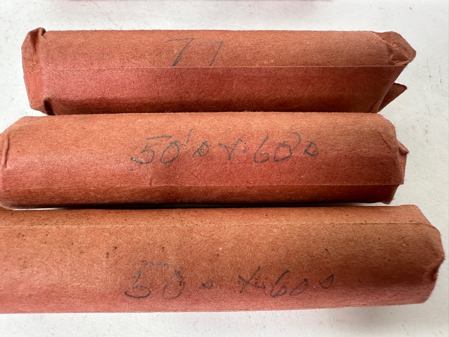 (20) Rolls Of Vintage Pennies Of Various Years Including 50s, 60s, 70s & 80s - Some From The Bank Of Hawaii [Photo 6]