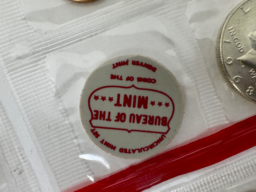 (5) Uncirculated United States Mint Silver Coin Sets: (1) 1965, (2) 1968 D, (1) 1969 D And (1) 1970 D [Photo 12]