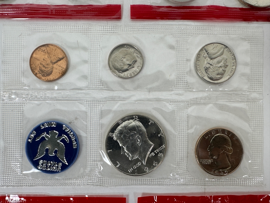 (5) Uncirculated United States Mint Silver Coin Sets: (1) 1965, (2) 1968 D, (1) 1969 D And (1) 1970 D [Photo 4]