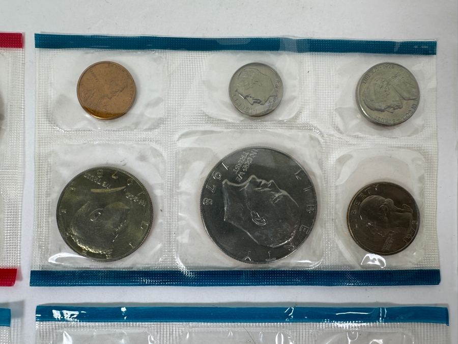 (7) Uncirculated United States Mint Coin Sets: (2) 1968, (1) 1969, (1) 1970, (1) 1977, (1) 1978 And (1) 1978 D [Photo 4]