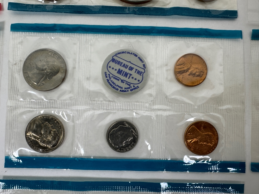 (7) Uncirculated United States Mint Coin Sets: (2) 1968, (1) 1969, (1) 1970, (1) 1977, (1) 1978 And (1) 1978 D [Photo 11]