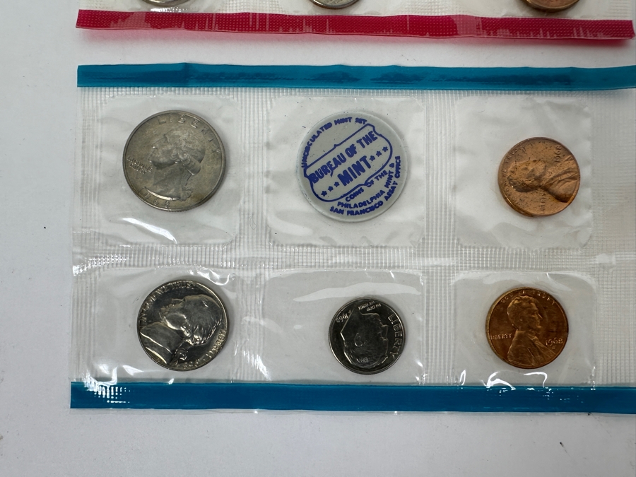(7) Uncirculated United States Mint Coin Sets: (2) 1968, (1) 1969, (1) 1970, (1) 1977, (1) 1978 And (1) 1978 D [Photo 8]