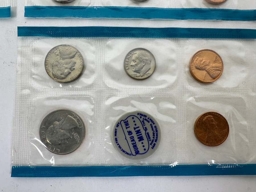 (7) Uncirculated United States Mint Coin Sets: (2) 1968, (1) 1969, (1) 1970, (1) 1977, (1) 1978 And (1) 1978 D [Photo 17]