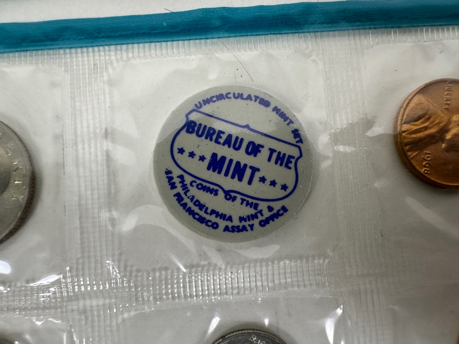 (7) Uncirculated United States Mint Coin Sets: (2) 1968, (1) 1969, (1) 1970, (1) 1977, (1) 1978 And (1) 1978 D [Photo 13]