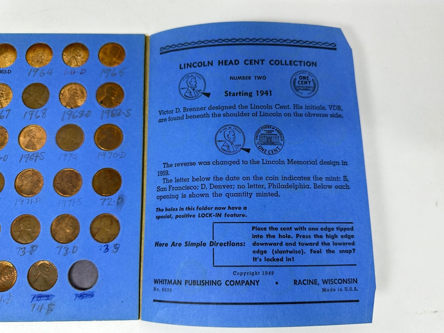 Complete Lincoln Head Cent Penny Collection Starting From 1941-1974 [Photo 9]