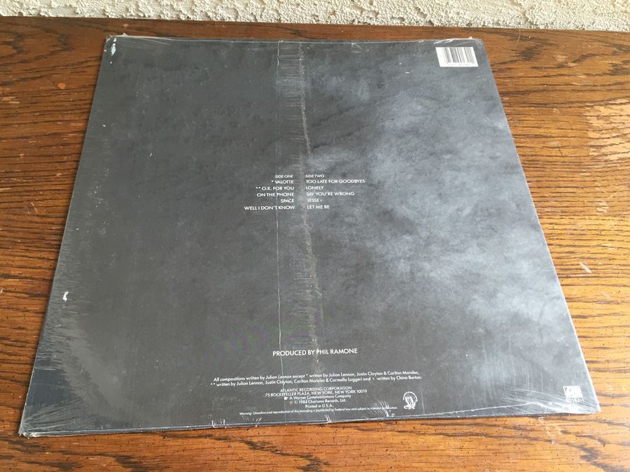 Julian Lennon ‎- Valotte - Atlantic ‎- 80184-1 - SEALED [Photo 2]